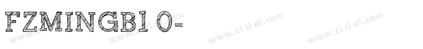 FZMINGB1 0字体转换